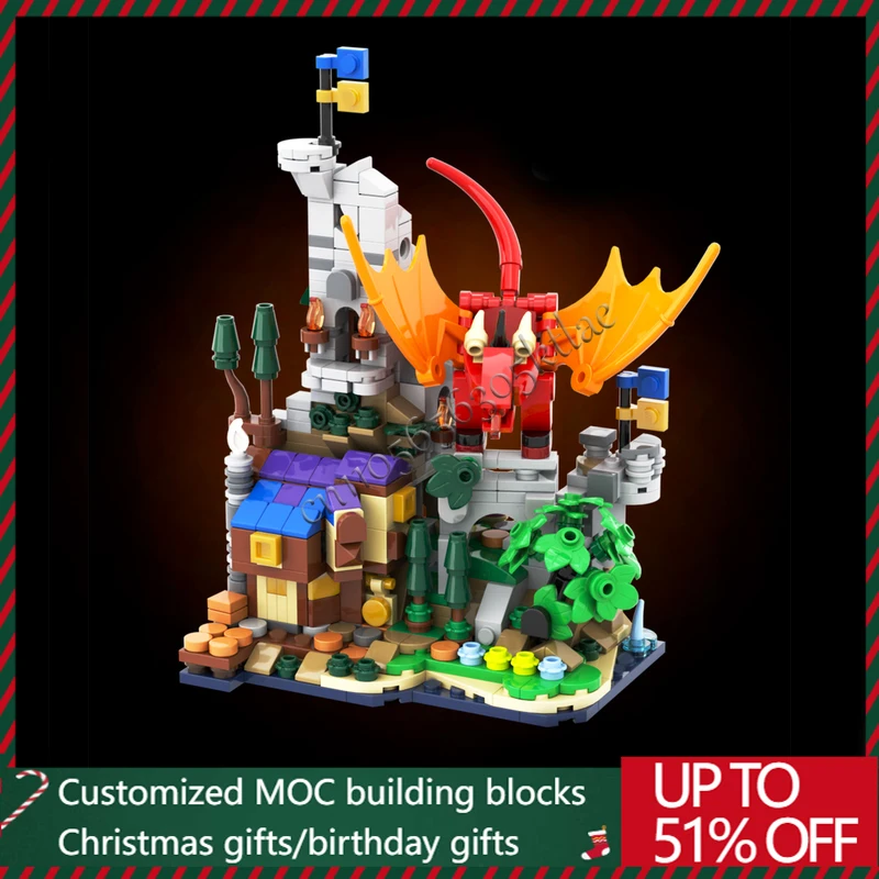 Креативный 634 шт., серия «сделай сам», строительный блок, знаменитые игровые сцены, легенда красного дракона, модель дисплея, игрушка, Рождественский подарок
Креативный 634 шт., серия «сделай сам», строительный блок, знаменитые игровые сцены, легенда красного дракона, модель дисплея, игрушка, Рождественский подарок