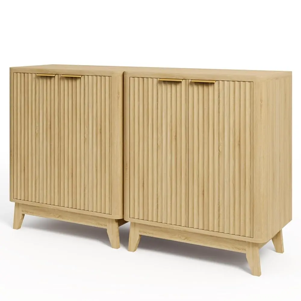 Fluted Sideboard Buffet Cabinet Set Of 2, Curved Design Credenza Storage Cabinet Entryway Console Table Accent Coffee Bar
Fluted Sideboard Buffet Cabinet Set Of 2, Curved Design Credenza Storage Cabinet Entryway Console Table Accent Coffee Bar