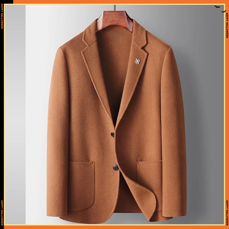 Новый мужской флисовый пиджак премиум-класса цвета карамель, приталенный, для повседневного и делового стиля, осенне-зимняя модная формальная одежда
Новый мужской флисовый пиджак премиум-класса цвета карамель, приталенный, для повседневного и делового стиля, осенне-зимняя модная формальная одежда