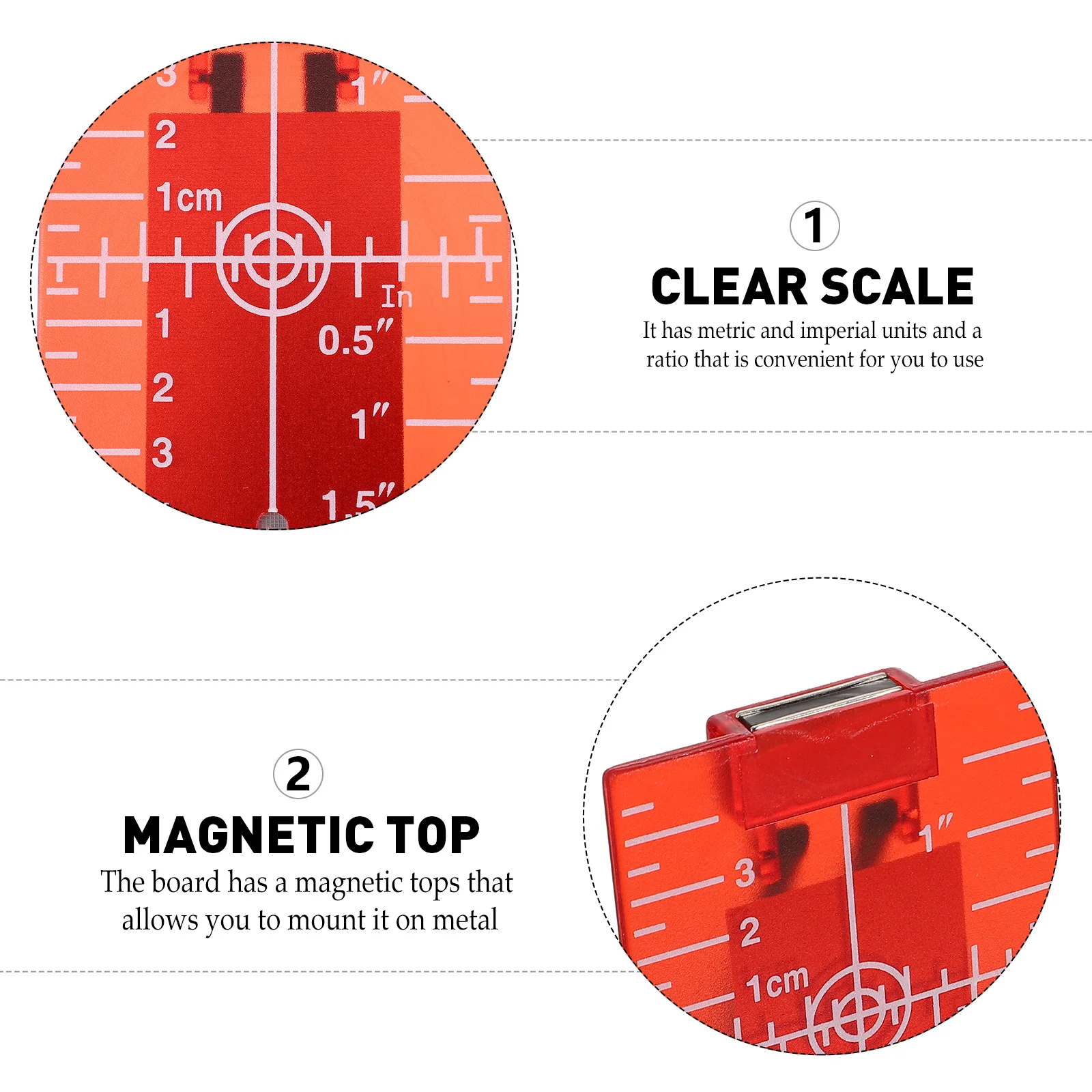 2pcs Red Green Target Plate Magnetic Floor Stand Enhances Visibility Bright Accuracy Measurements for
2pcs Red Green Target Plate Magnetic Floor Stand Enhances Visibility Bright Accuracy Measurements for