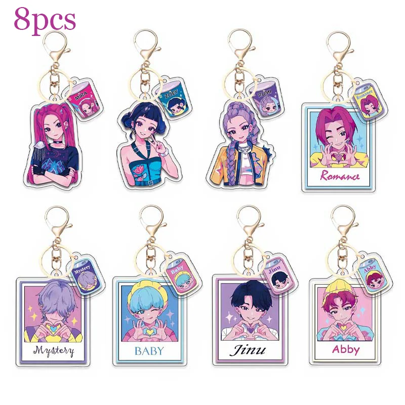 Kpop Demon Hunters Saja Boys Band Keychain for Accessories Accessories Jewelry Rumi Zoey Jinu Derpy Tiger Keyrings Fans Gifts
Kpop Demon Hunters Saja Boys Band Keychain for Accessories Accessories Jewelry Rumi Zoey Jinu Derpy Tiger Keyrings Fans Gifts
