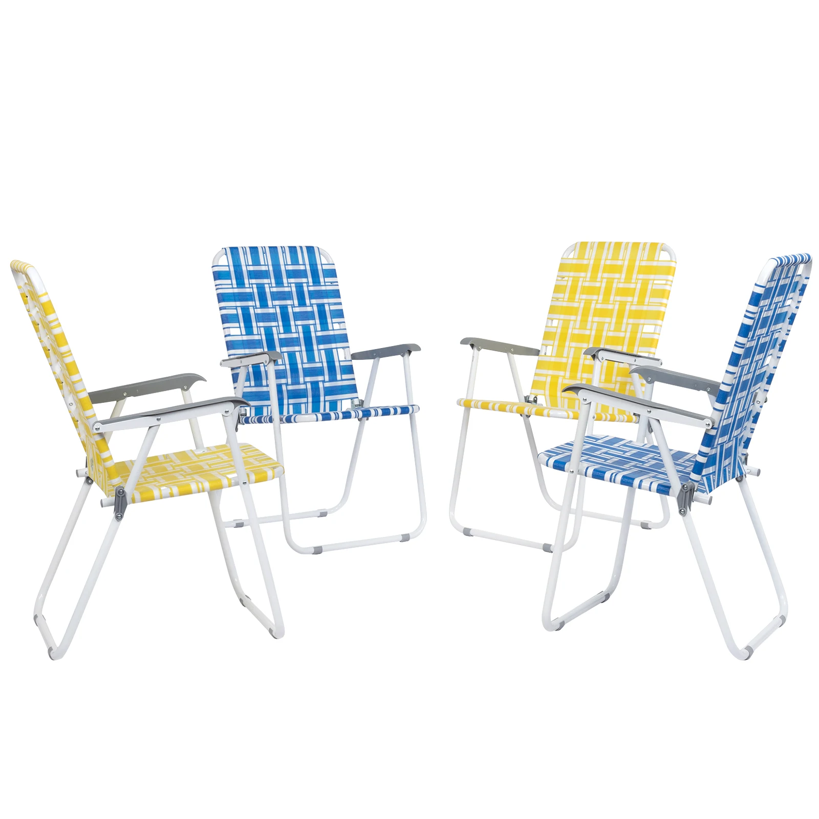 2pcs Steel Tube PP Webbing Bearing 120kg Folding Beach Chair for Patio Deck Garden, Backyard Furniture
2pcs Steel Tube PP Webbing Bearing 120kg Folding Beach Chair for Patio Deck Garden, Backyard Furniture