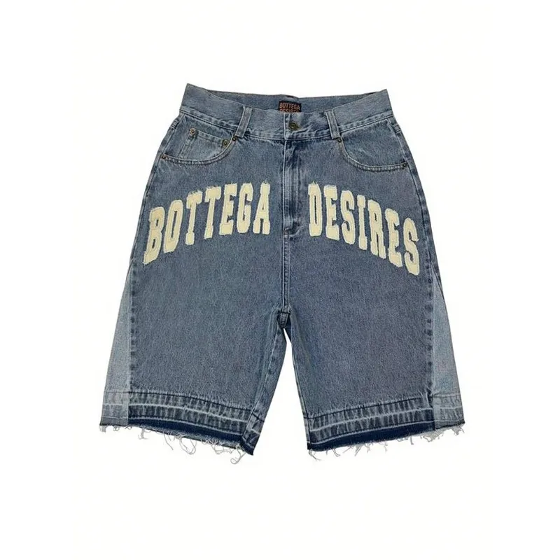 2026 Men's Vintage Denim Shorts Fashion Letter Embroidered Pattern Jorts Summer Vintage Wash Jean Shorts With Pockets
2026 Men's Vintage Denim Shorts Fashion Letter Embroidered Pattern Jorts Summer Vintage Wash Jean Shorts With Pockets