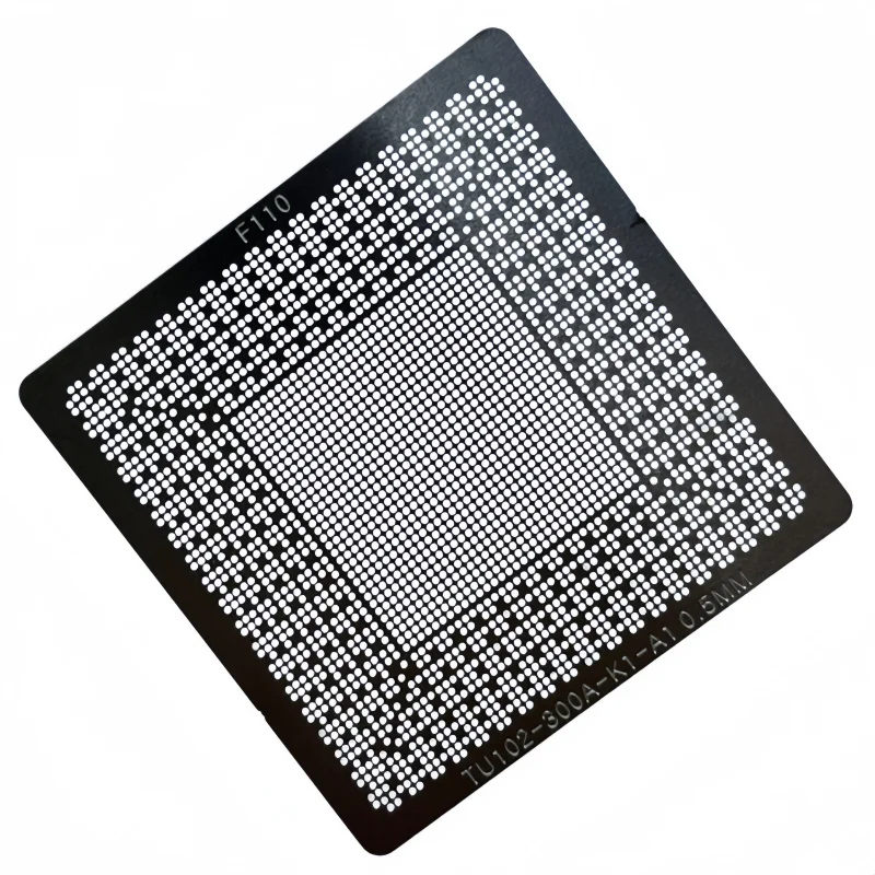 Трафарет для реболлинга BGA GUP RTX2080TI TU102-300A-K1-A1 TU102-300-K1-A1 TU102-300-K2-A1 TU102-300-K3-A1 TU102-400-A1
Трафарет для реболлинга BGA GUP RTX2080TI TU102-300A-K1-A1 TU102-300-K1-A1 TU102-300-K2-A1 TU102-300-K3-A1 TU102-400-A1