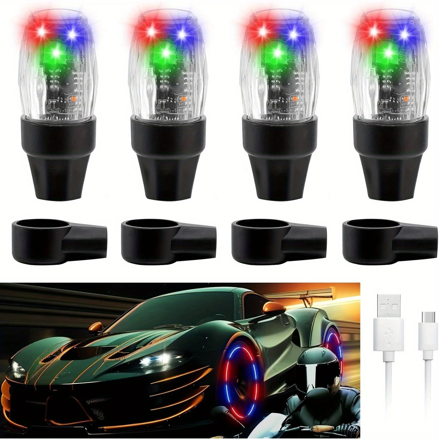 2/4pcs Tire Valve Light Colorful LED Car Wheel Lights Flash Light Tire Valve Stem Cap Lamp Automotive Decoration Accessories
2/4pcs Tire Valve Light Colorful LED Car Wheel Lights Flash Light Tire Valve Stem Cap Lamp Automotive Decoration Accessories