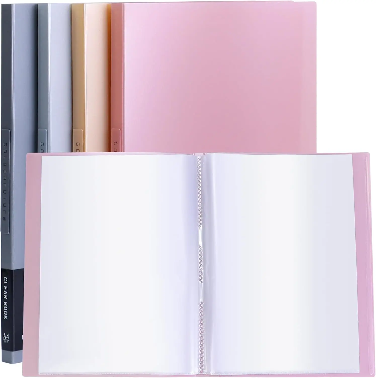 20-Pocket Presentation Book 8.5x11, Heavy Duty Portfolio Folder with Clear Sheet Protectors, Displays 40 Pages, for Artwork Documents (Pink)
20-Pocket Presentation Book 8.5x11, Heavy Duty Portfolio Folder with Clear Sheet Protectors, Displays 40 Pages, for Artwork Documents (Pink)
