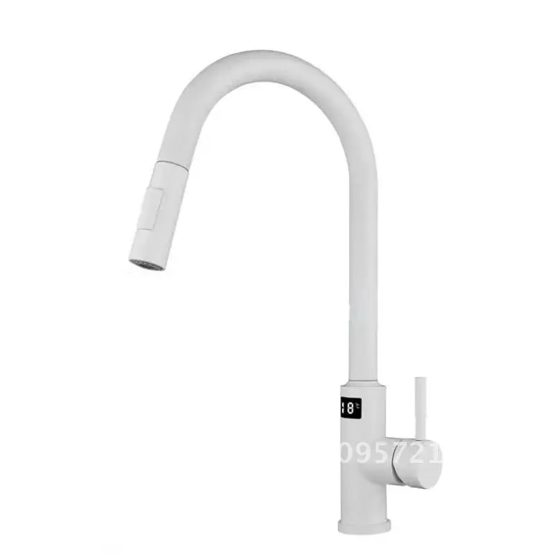 Digital Hot&Cold White Smart Touch Faucet Multi-function Pull-out Stainless Kitchen Display Steel
Digital Hot&Cold White Smart Touch Faucet Multi-function Pull-out Stainless Kitchen Display Steel