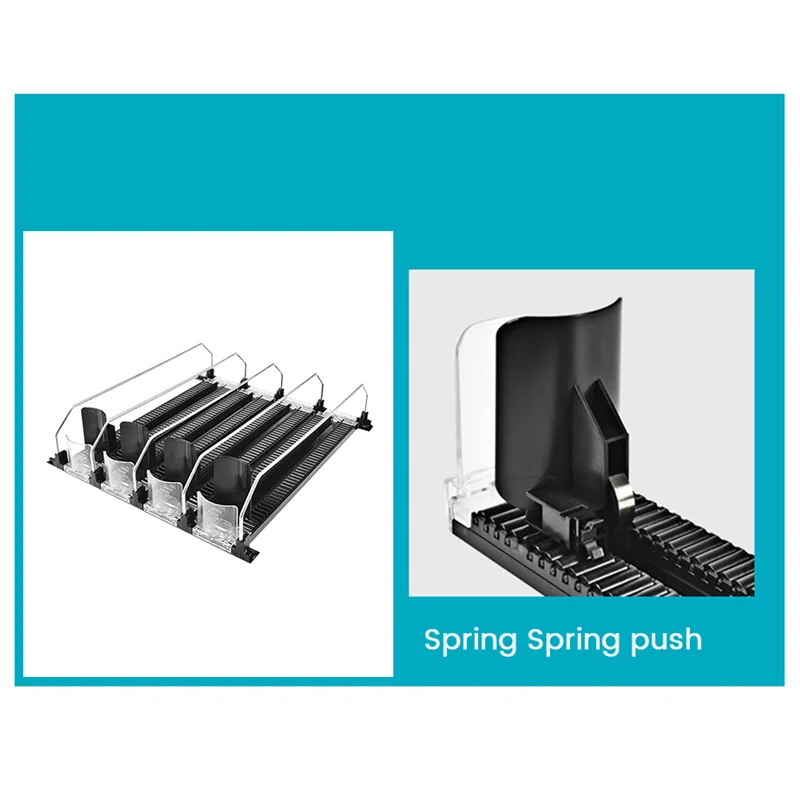 Latest Refrigerator Can Rack For Refrigerator With Adjustable Glide Automatic Push Puller ,For Soda, Beer, And Other Beverages
Latest Refrigerator Can Rack For Refrigerator With Adjustable Glide Automatic Push Puller ,For Soda, Beer, And Other Beverages