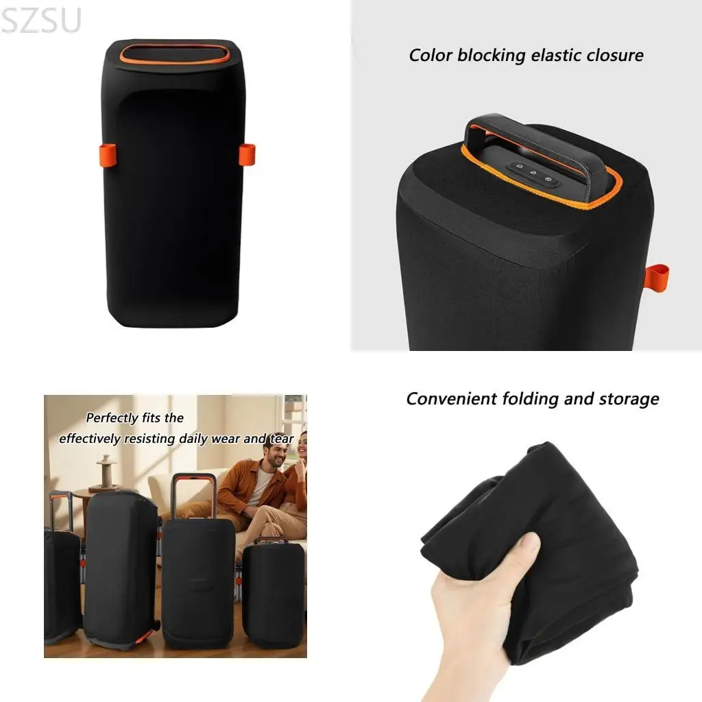 SZSU Weatherproof Spandex Fiber Fabric Speaker Protector Case Impact Resistance Easy Carry Design For PBS320 Black
SZSU Weatherproof Spandex Fiber Fabric Speaker Protector Case Impact Resistance Easy Carry Design For PBS320 Black