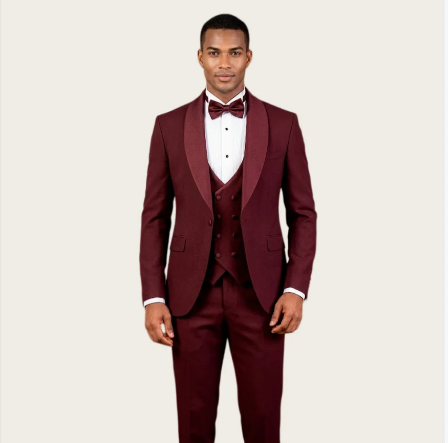 Mophiel Men's Suit 3 Piece Set Groom Wedding Tuxedo for Men Shawl Lapel Single Breasted African Slim Fit Prom Blazer Customized
Mophiel Men's Suit 3 Piece Set Groom Wedding Tuxedo for Men Shawl Lapel Single Breasted African Slim Fit Prom Blazer Customized