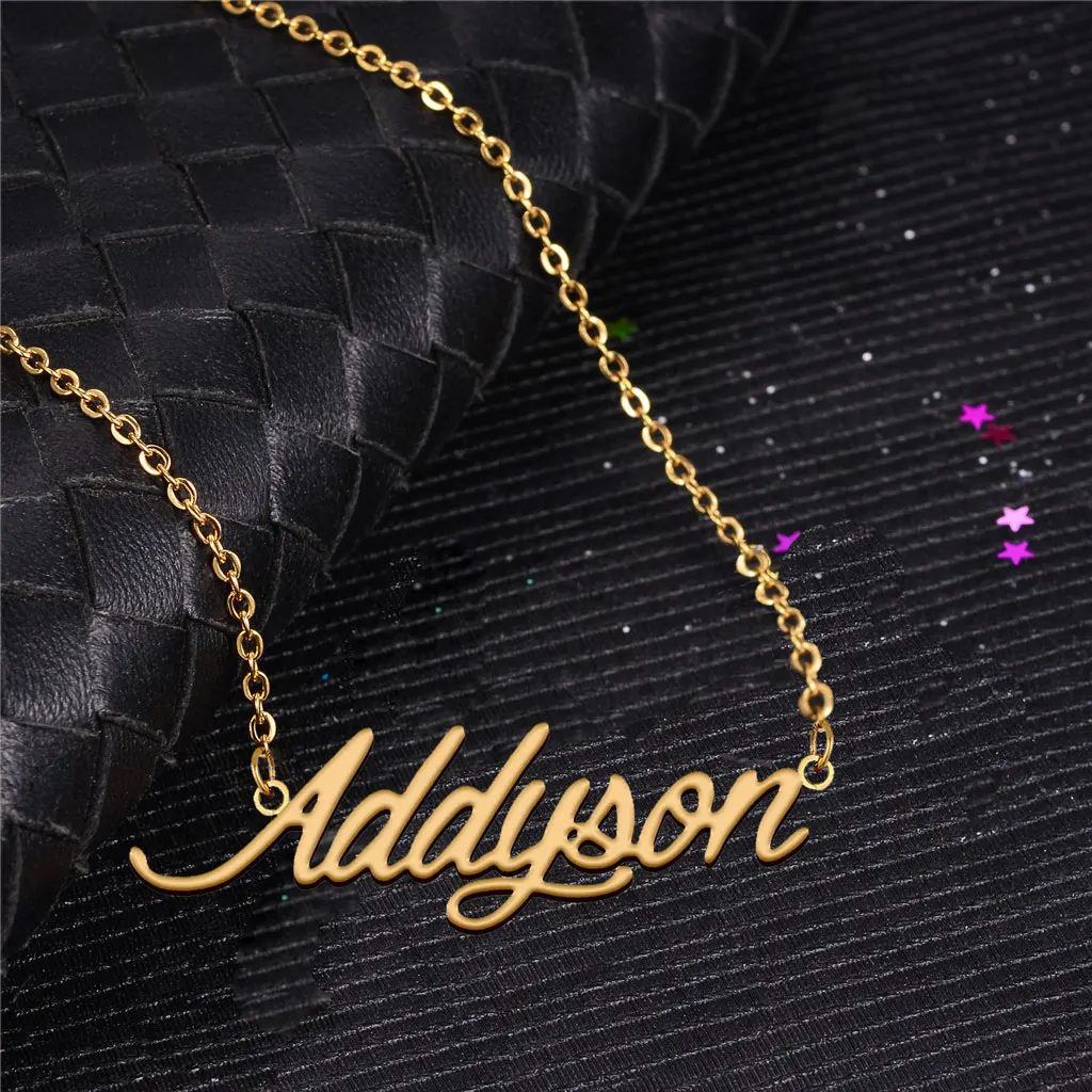 Danit Addyson Name Necklace Personalized for Women Stainless Steel Jewelry Nameplate Pendant Femme Mothers Girlfriend Gift
Danit Addyson Name Necklace Personalized for Women Stainless Steel Jewelry Nameplate Pendant Femme Mothers Girlfriend Gift