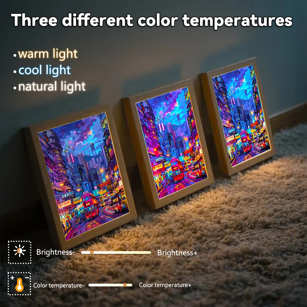 Hong Kong View Led Night Light Wooden Framed Art Home Decor Painting Lamp For bedroom decoration Holiday Gifts
Hong Kong View Led Night Light Wooden Framed Art Home Decor Painting Lamp For bedroom decoration Holiday Gifts