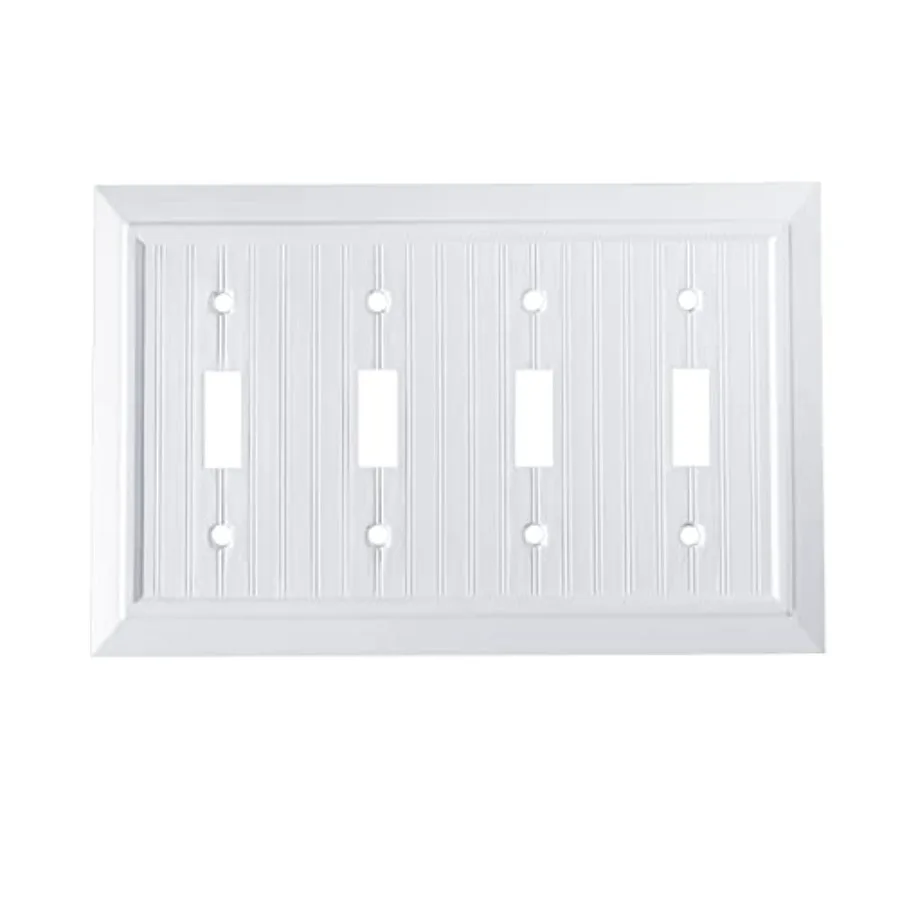 Pure White Classic Beadboard Wall Plates, Light Switch Covers, Electrical Outlet Covers, Switch Plates of Various Combination,
Pure White Classic Beadboard Wall Plates, Light Switch Covers, Electrical Outlet Covers, Switch Plates of Various Combination,