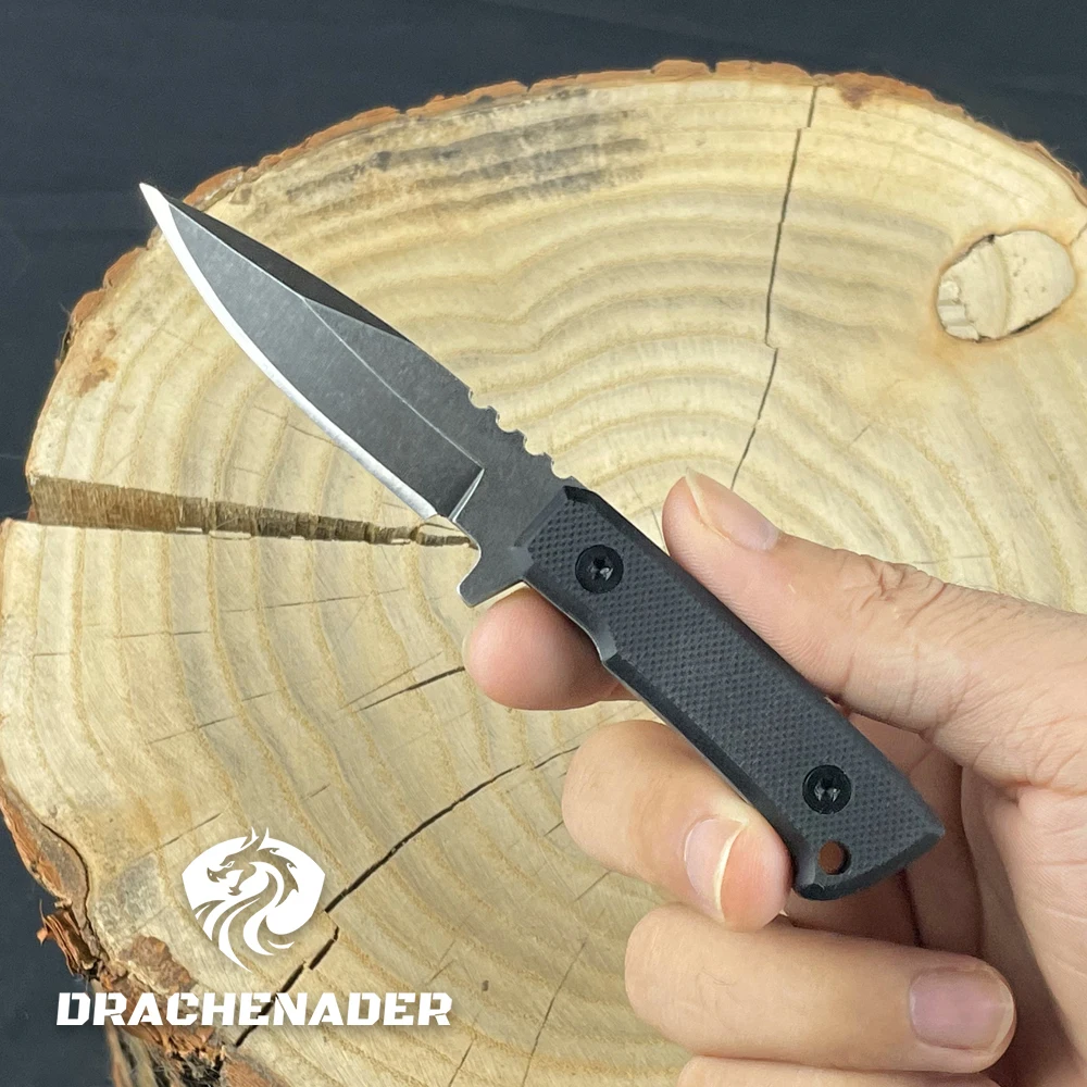 EDC Tactical Hunting Knife Neck Knife with Kydex Sheath, Small Fixed Blade for Men Portable Knives for Camping Hiking G10 Handle
EDC Tactical Hunting Knife Neck Knife with Kydex Sheath, Small Fixed Blade for Men Portable Knives for Camping Hiking G10 Handle
