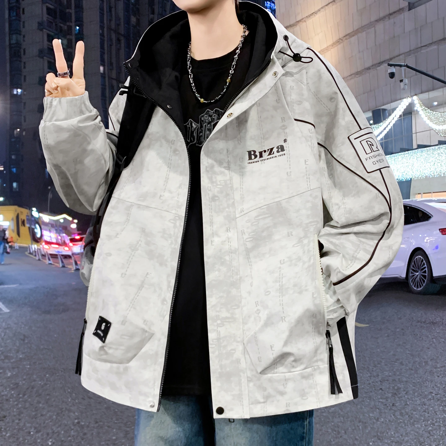 2026 Spring New Hooded Jaet Men's Youth Student Cool Haome Loose Fce Lined Thiened Trendy Outerwear
2026 Spring New Hooded Jaet Men's Youth Student Cool Haome Loose Fce Lined Thiened Trendy Outerwear