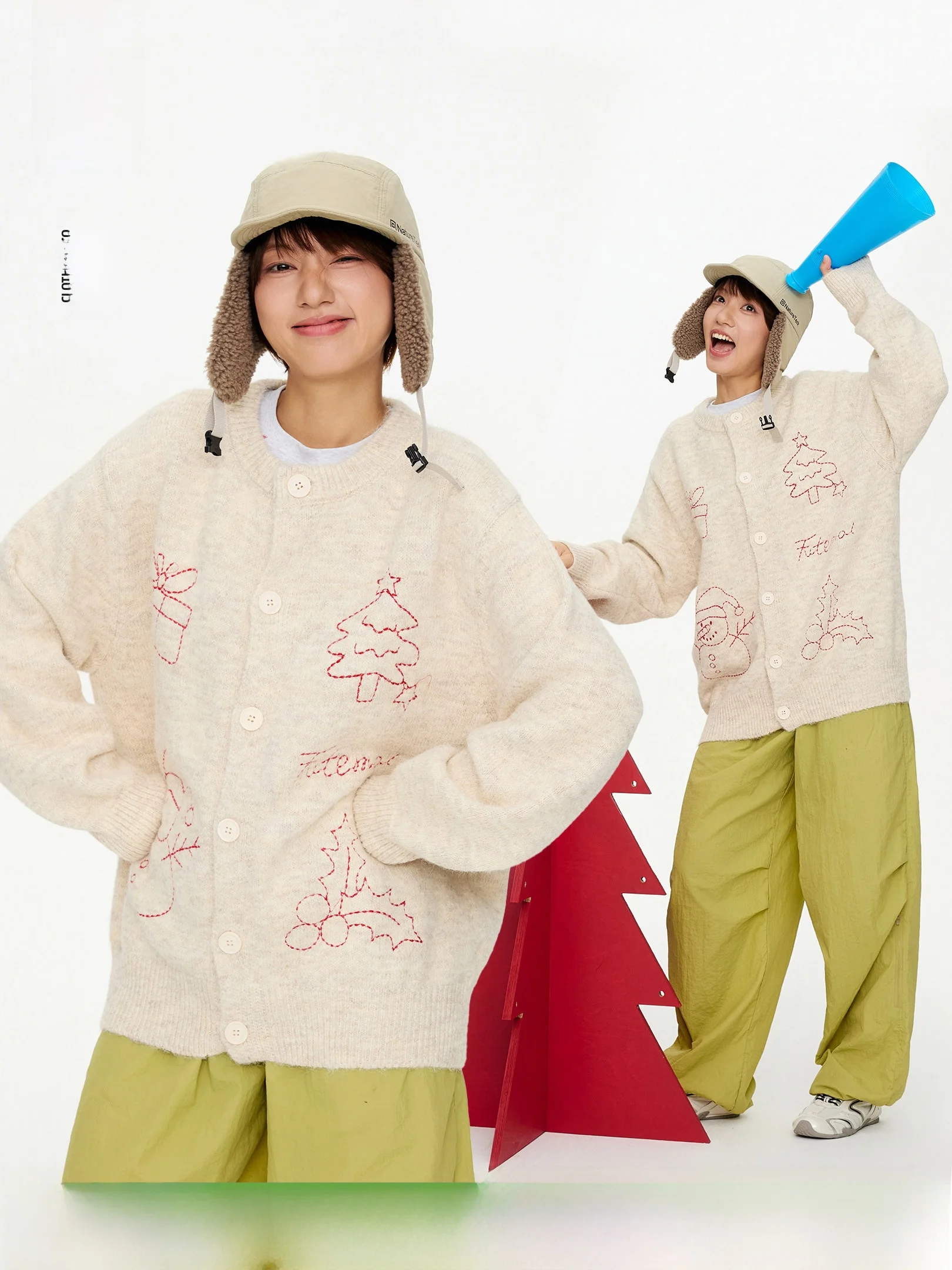 Cisas Snowman Embroidered Open Cardigan Sweater Women's Loose Casual Knitted Outerwear Autumn Winter Comfortable Polyeste...
Cisas Snowman Embroidered Open Cardigan Sweater Women's Loose Casual Knitted Outerwear Autumn Winter Comfortable Polyeste...