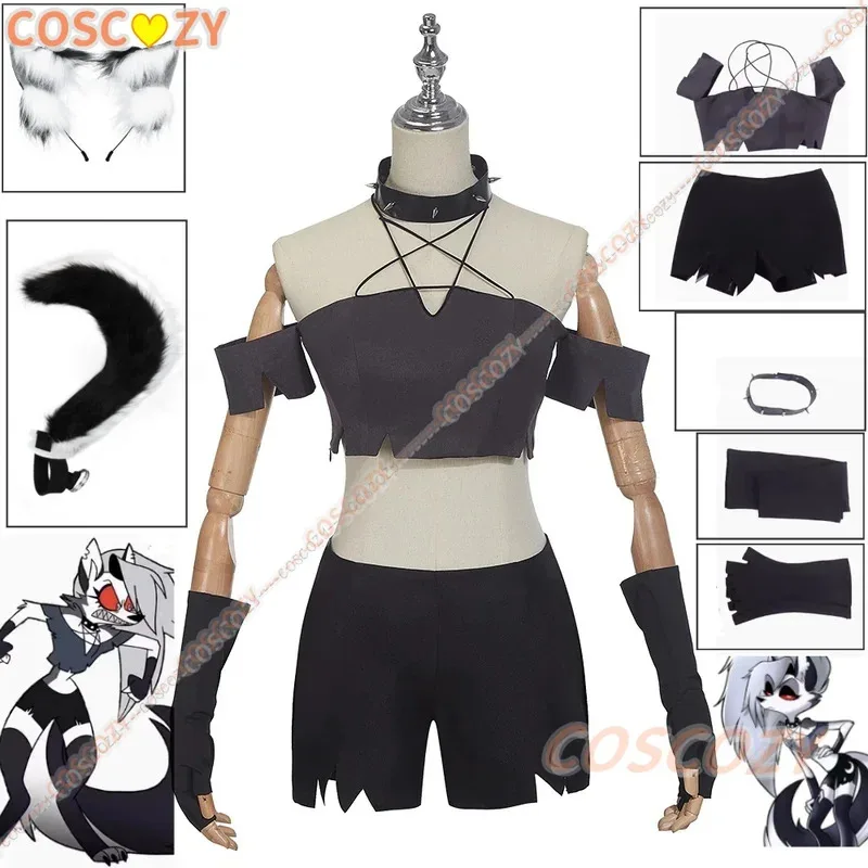Loona Cosplay Costume Clothes Uniform Cosplay Hazbin Felhunter Shorts Loona Halloween Party Woman Daily Black Outfit
Loona Cosplay Costume Clothes Uniform Cosplay Hazbin Felhunter Shorts Loona Halloween Party Woman Daily Black Outfit
