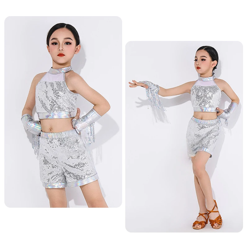 Kids Clothes Fashion Clothing Girls Children's Latin Stage Performance Costumes Party Suit Sequins Tassels Dance Wear Set
Kids Clothes Fashion Clothing Girls Children's Latin Stage Performance Costumes Party Suit Sequins Tassels Dance Wear Set