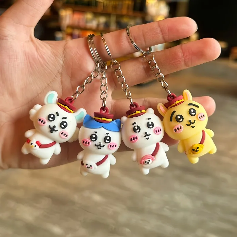 4pcs/set Chiikawa PVC Keychain Usagi Hachiware Momonga Cute Cartoon Peripheral Pendant KeyRing Birthday Gift Toy
4pcs/set Chiikawa PVC Keychain Usagi Hachiware Momonga Cute Cartoon Peripheral Pendant KeyRing Birthday Gift Toy
