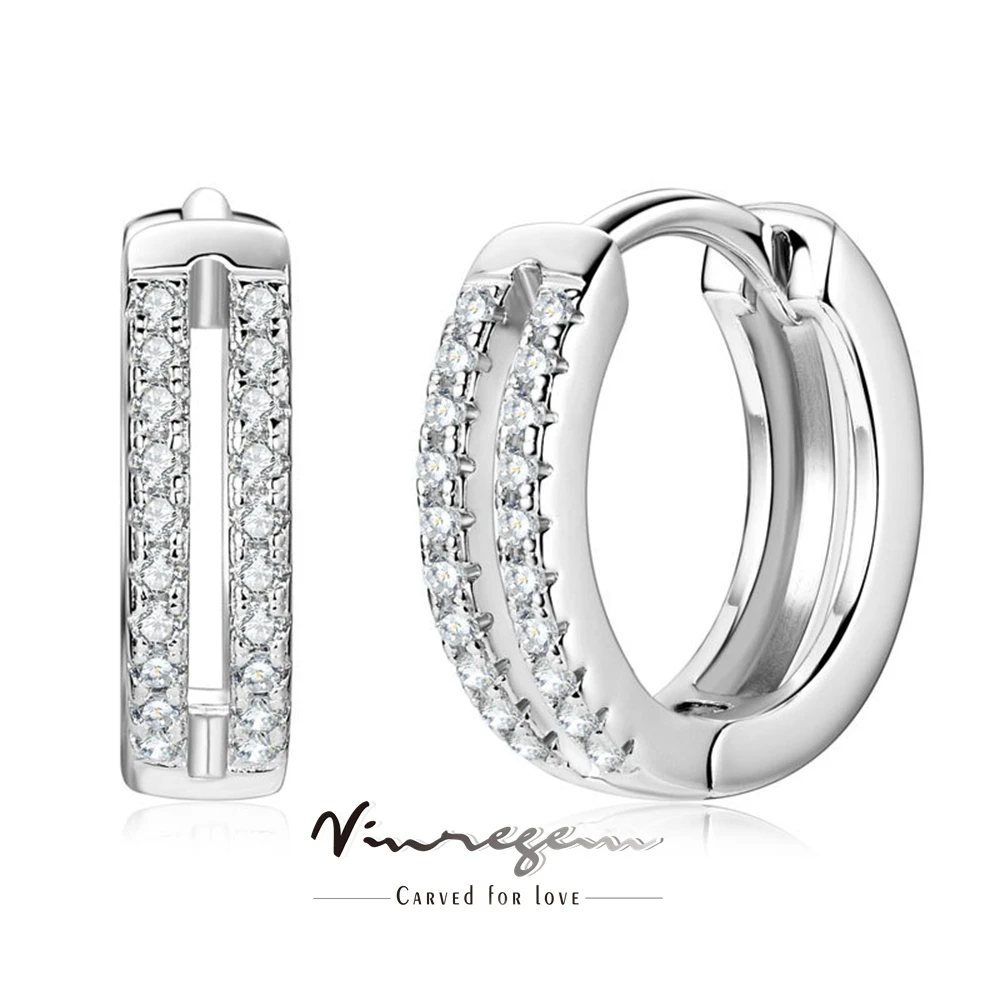Vinregem GRA 3EX VVS1 D Color Real Moissanite Diamonds Gems Sparkling Hoop Earrings 925 Sterling Silver Fine Jewelry Wholesale
Vinregem GRA 3EX VVS1 D Color Real Moissanite Diamonds Gems Sparkling Hoop Earrings 925 Sterling Silver Fine Jewelry Wholesale