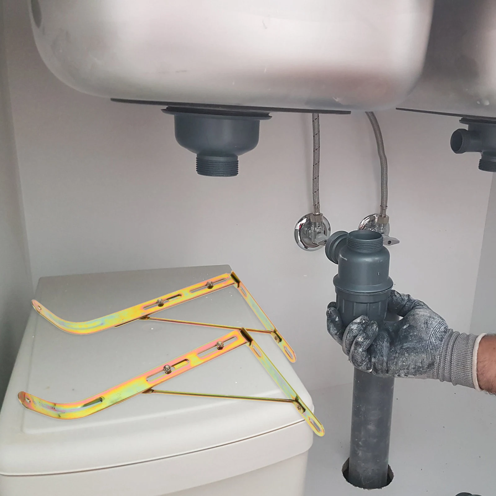 Undermount Sink Support Bracket Heavy Duty Rust-Resistant Adjustable Iron Bracket For Washbasin Bathroom Kitchen
Undermount Sink Support Bracket Heavy Duty Rust-Resistant Adjustable Iron Bracket For Washbasin Bathroom Kitchen