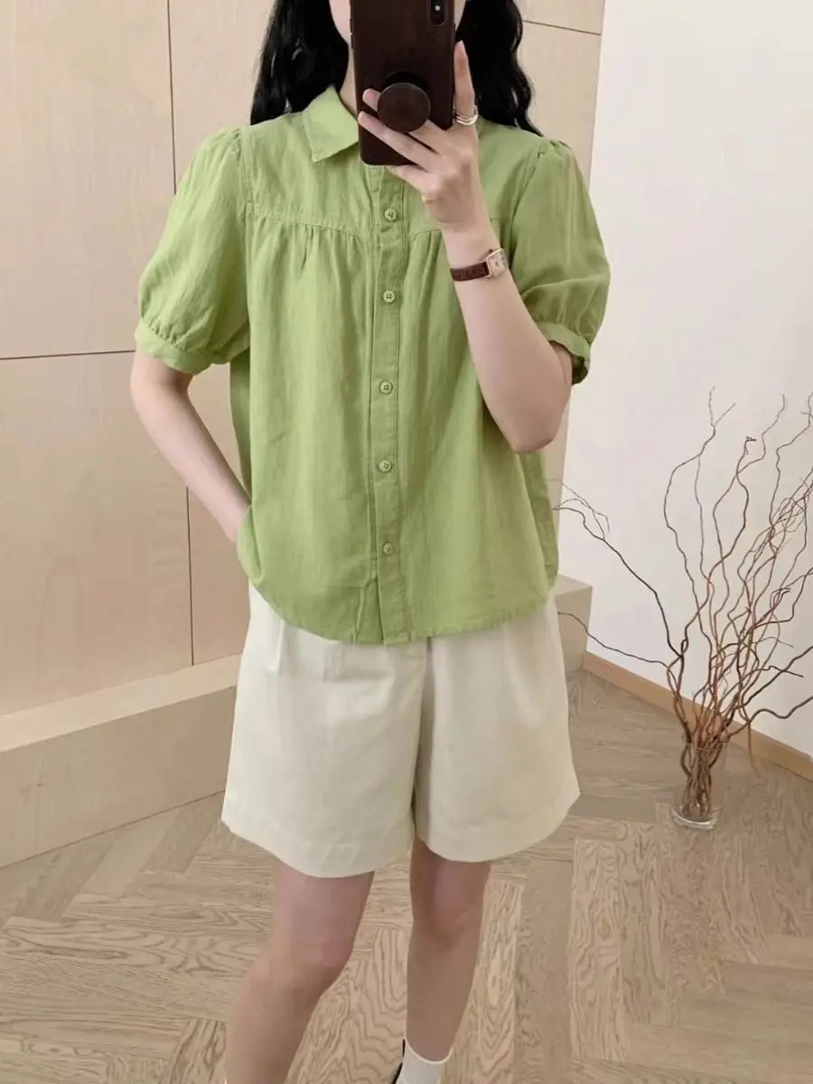 Хлопковая женская футболка свободного кроя с коротким рукавом, летняя новинка в корейском стиле, однотонная, для повседневной носки
Хлопковая женская футболка свободного кроя с коротким рукавом, летняя новинка в корейском стиле, однотонная, для повседневной носки