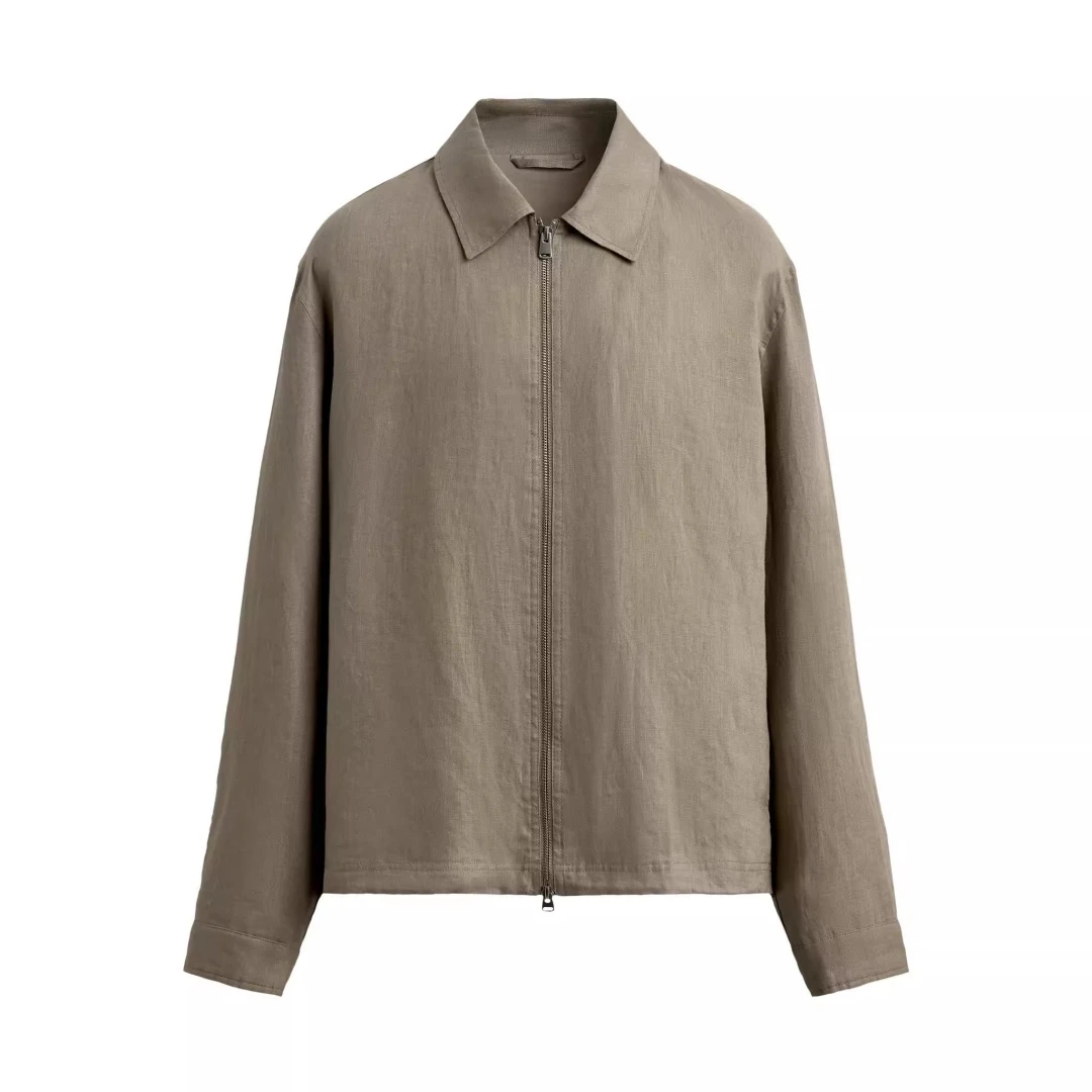 Новая мужская приталенная льняная куртка-рубашка с прямым кроем и молнией, модель 5070070 73, осенняя коллекция, модная внутренняя одежда 2025 года
Новая мужская приталенная льняная куртка-рубашка с прямым кроем и молнией, модель 5070070 73, осенняя коллекция, модная внутренняя одежда 2025 года
