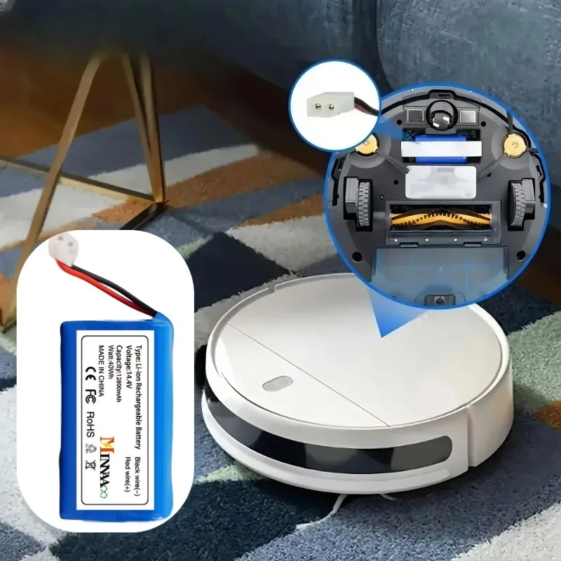 H18650CH-4S1P 14.8V 9800mAh Li-ion Battery Pack for XIAOMI MIJIA Mi Robot Vacuum Cleaner Essential G1 MJSTG1,SKV4136GL R30 R35
H18650CH-4S1P 14.8V 9800mAh Li-ion Battery Pack for XIAOMI MIJIA Mi Robot Vacuum Cleaner Essential G1 MJSTG1,SKV4136GL R30 R35