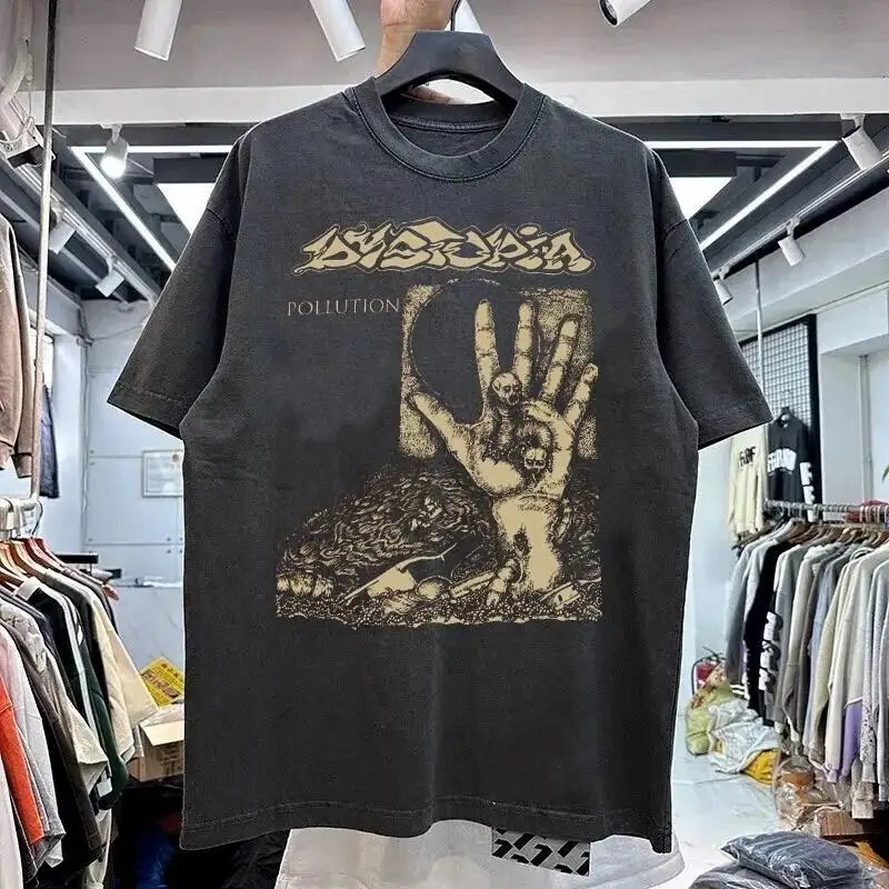 Dystopia Band 90s Graphic Reprint Black short sleeve Unisex T shirt S-5XL
Dystopia Band 90s Graphic Reprint Black short sleeve Unisex T shirt S-5XL