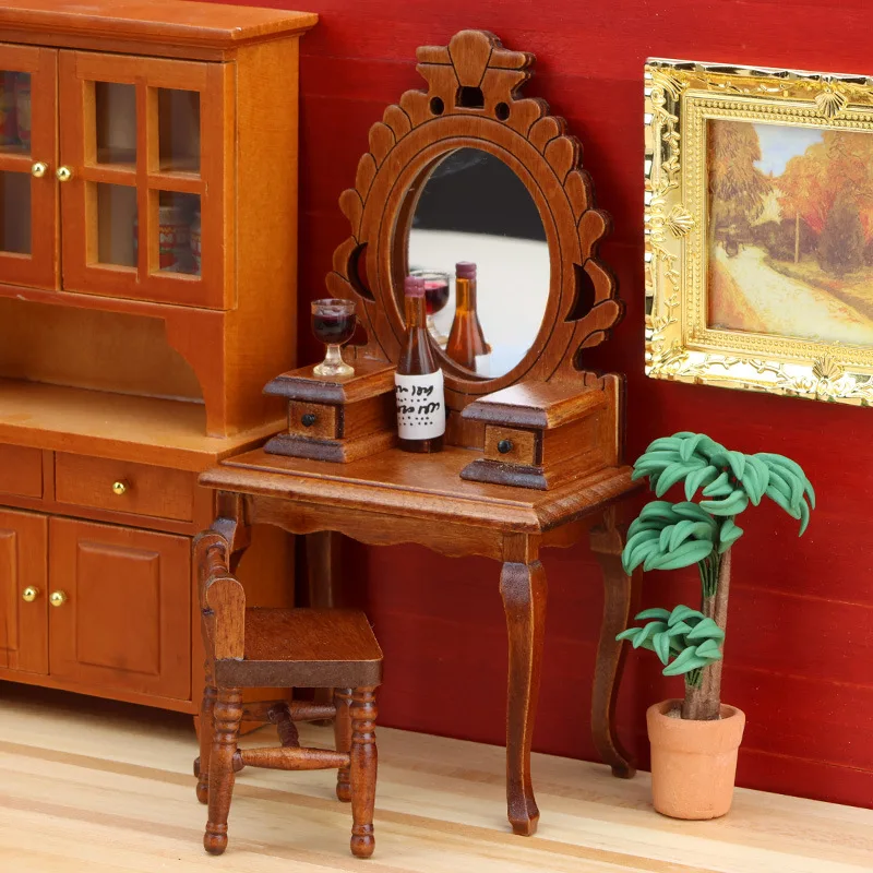 1:12 Dollhouse Miniature Furniture Set Bedroom Study Accessories Dressing Table Bookcase Girl DIY Dolls House Realistic Model
1:12 Dollhouse Miniature Furniture Set Bedroom Study Accessories Dressing Table Bookcase Girl DIY Dolls House Realistic Model