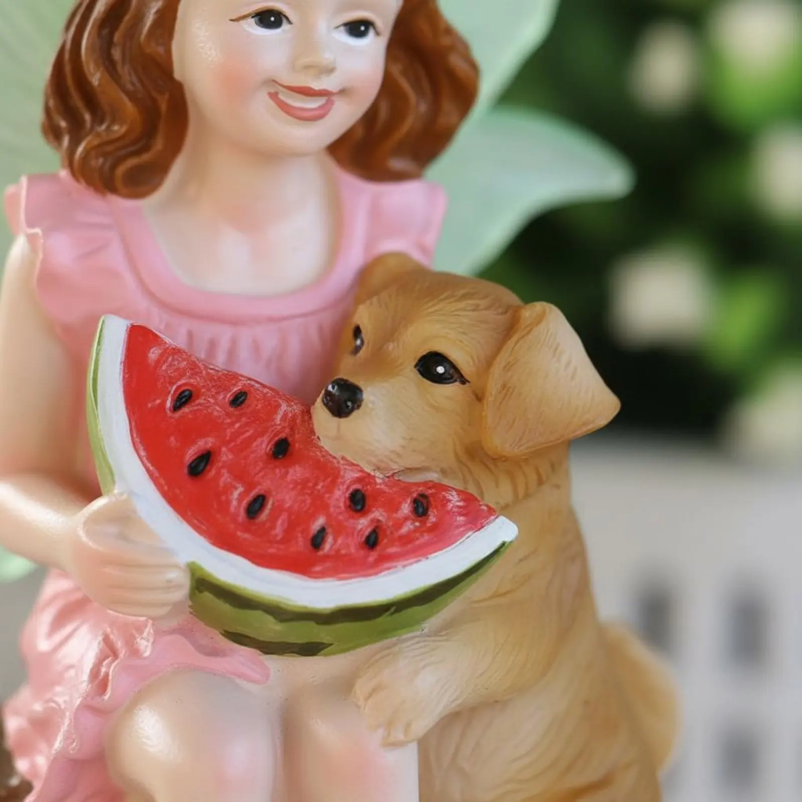 Girl and Dog Statue Cute Design Watermelon Fairy Figurine Garden Fairy Ornament Mini Table Decor House Decoration for Balcony
Girl and Dog Statue Cute Design Watermelon Fairy Figurine Garden Fairy Ornament Mini Table Decor House Decoration for Balcony