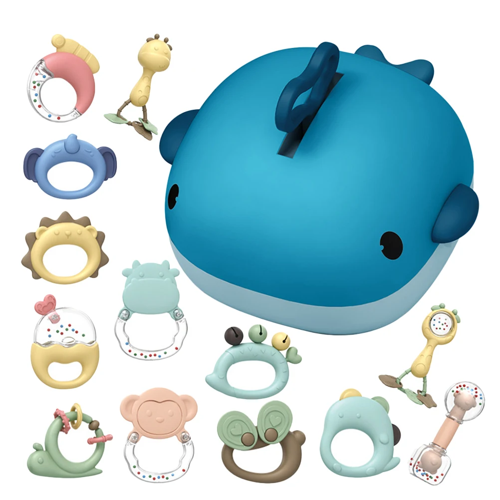 Baby Teethers H Bell Rattle Toys Teething Molar Tools Animal Shaped Newborn Grinding Safe Plastic Elastic Glue Bite Resistant
Baby Teethers H Bell Rattle Toys Teething Molar Tools Animal Shaped Newborn Grinding Safe Plastic Elastic Glue Bite Resistant