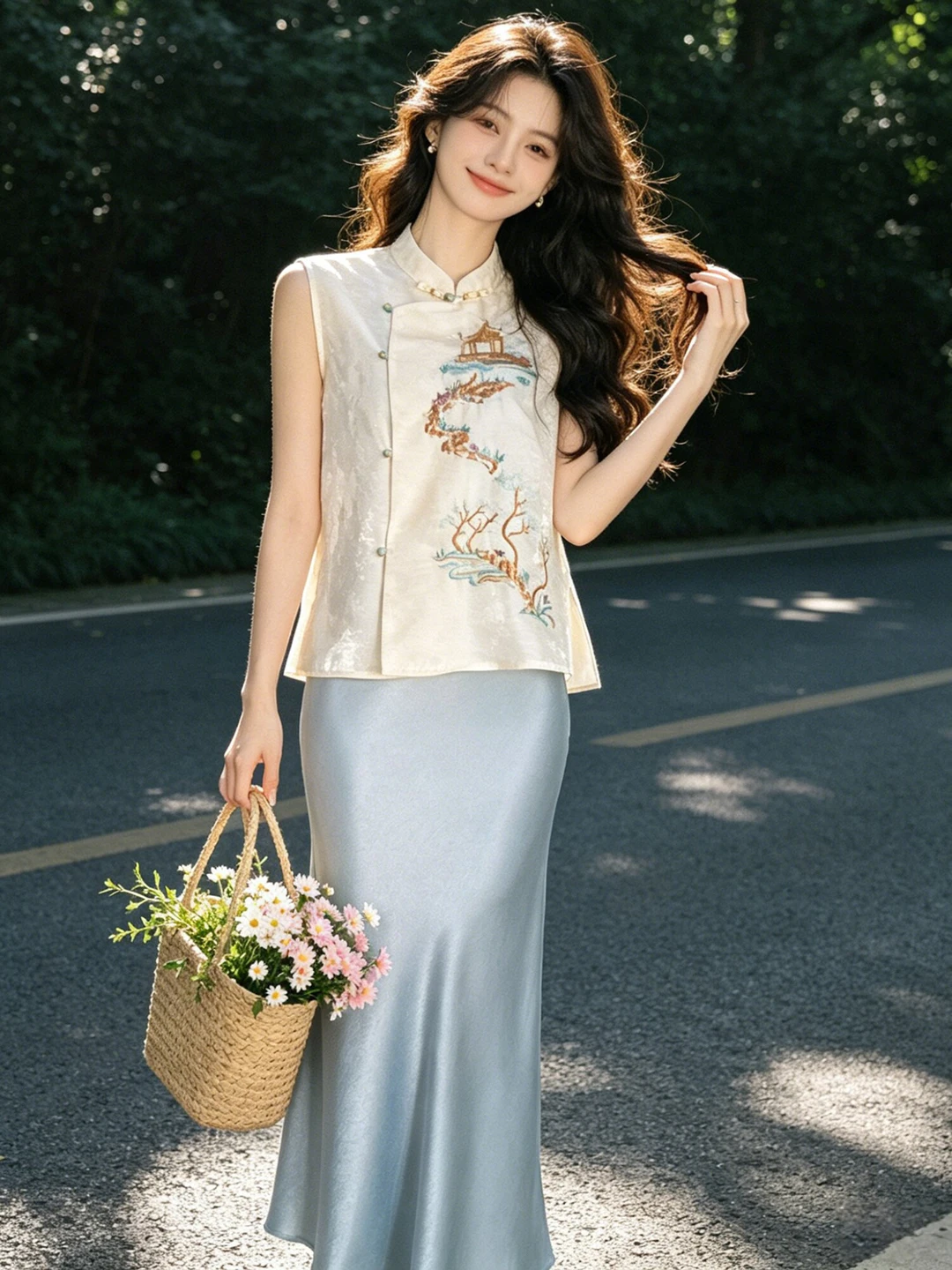 New Chinese Style Fashion Set Luxury Sensation Bodycon Skirt Two Piece Suit Summer 2026 Women's Casual Cotton T-shirt
New Chinese Style Fashion Set Luxury Sensation Bodycon Skirt Two Piece Suit Summer 2026 Women's Casual Cotton T-shirt