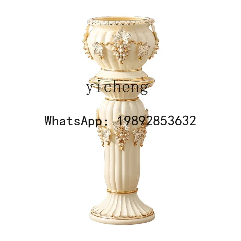 CF ваза от пола до потолка, большая керамическая римская стойка, орнамент, гостиная, ТВ-шкаф, декоративный цветочный горшок
CF ваза от пола до потолка, большая керамическая римская стойка, орнамент, гостиная, ТВ-шкаф, декоративный цветочный горшок