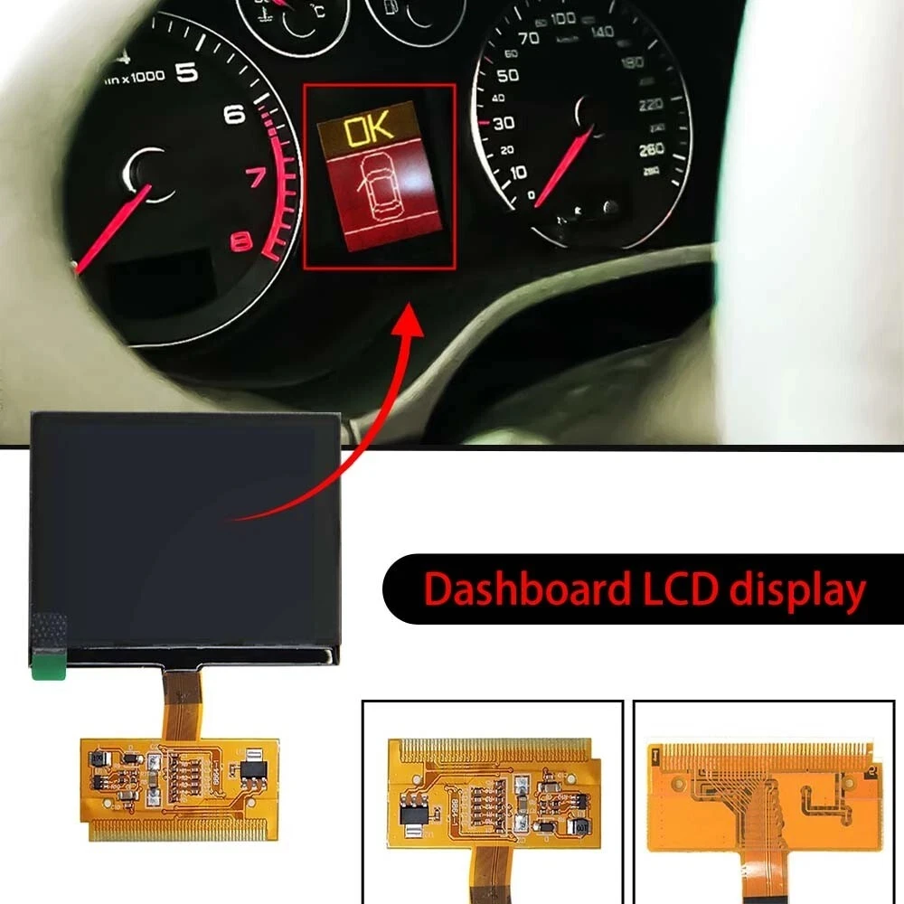 Audi VDO LCD Display Screen VDO LCD Cluster for VW AUDI A3 A4 A6 S3 S4 S6 Dashboard Pixel Repair Car Instrument Cluster Parts
Audi VDO LCD Display Screen VDO LCD Cluster for VW AUDI A3 A4 A6 S3 S4 S6 Dashboard Pixel Repair Car Instrument Cluster Parts