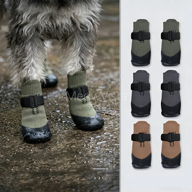 Breathable Waterproof Dog Rain Boots Non-slip Anti-dirty Comfortable Dog Socks with Rubber Sole Paw Protector for Outdoor Hiking
Breathable Waterproof Dog Rain Boots Non-slip Anti-dirty Comfortable Dog Socks with Rubber Sole Paw Protector for Outdoor Hiking