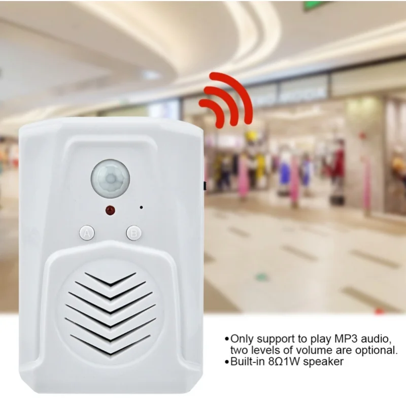 Датчик движения с питанием от USB/батареи, сигнализация, MP3-аудиоплеер, инфракрасный индукционный дверной звонок
Датчик движения с питанием от USB/батареи, сигнализация, MP3-аудиоплеер, инфракрасный индукционный дверной звонок