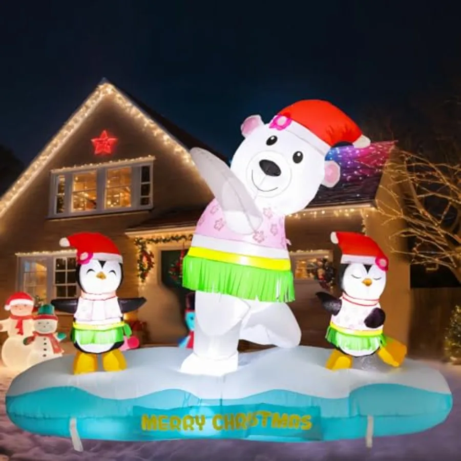 6Feet Christmas Inflatable Surfing Snowman Outdoor Decorations Christmas Blow up Yard Decoration with Built in LED Winter Xmas
6Feet Christmas Inflatable Surfing Snowman Outdoor Decorations Christmas Blow up Yard Decoration with Built in LED Winter Xmas
