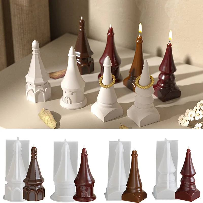 Castle Geometric Tower Silicone Molds DIY Resin Plaster Candle Mold Creative Craft Home Decoration Ring holder Ornament Mould
Castle Geometric Tower Silicone Molds DIY Resin Plaster Candle Mold Creative Craft Home Decoration Ring holder Ornament Mould