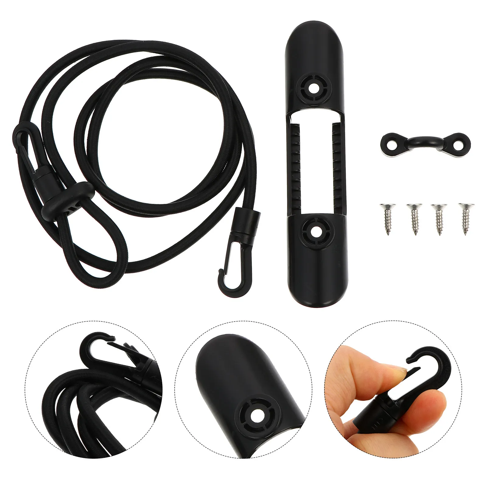 1Set Kayak Paddle Holder Buckle Anti-Lost Rope Kit Strength Material Kayaking Supply Kayak Accessory Kayaking Buckle