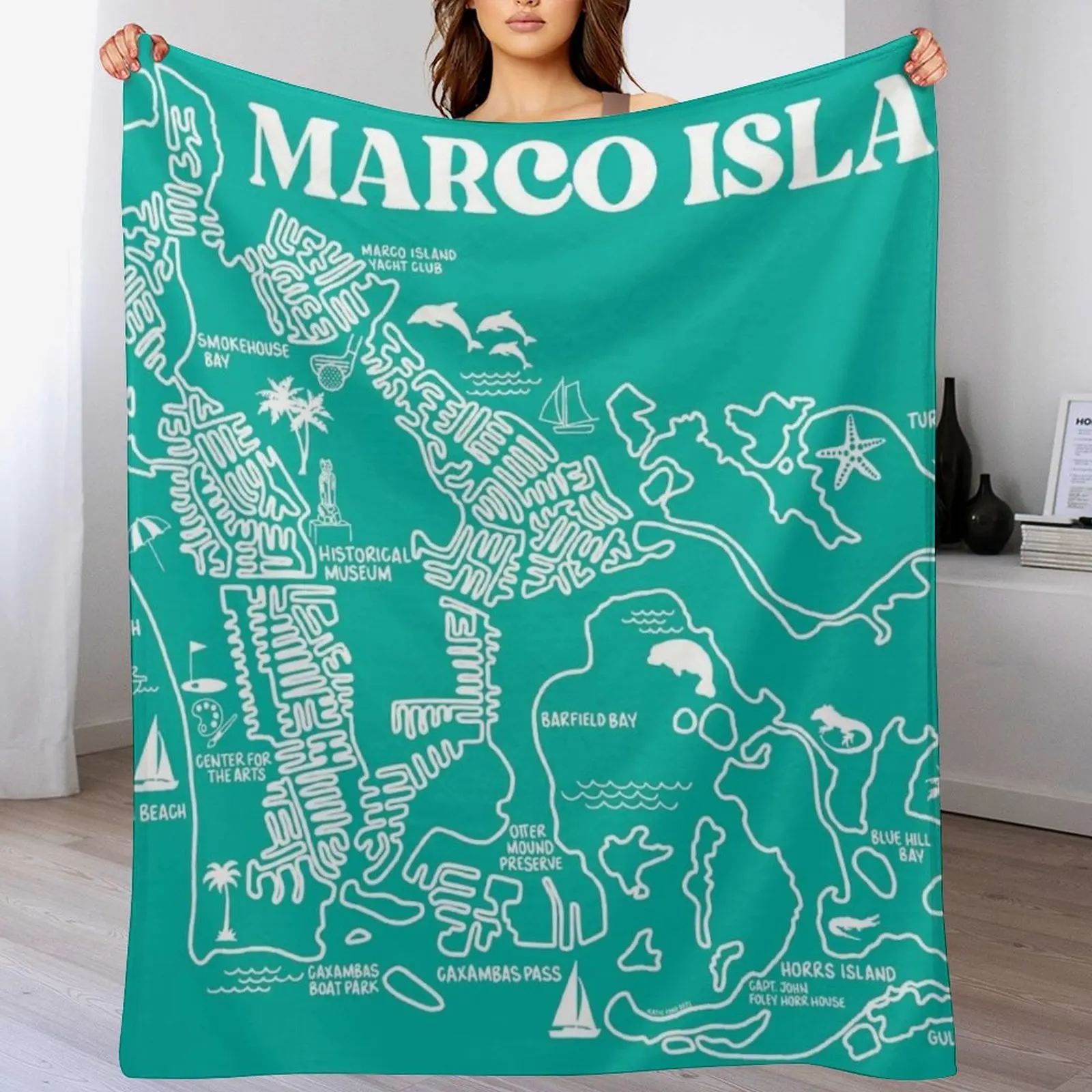 Marco Island Throw Blanket Summer Cool Breathable Blanket for Sleeping
Marco Island Throw Blanket Summer Cool Breathable Blanket for Sleeping