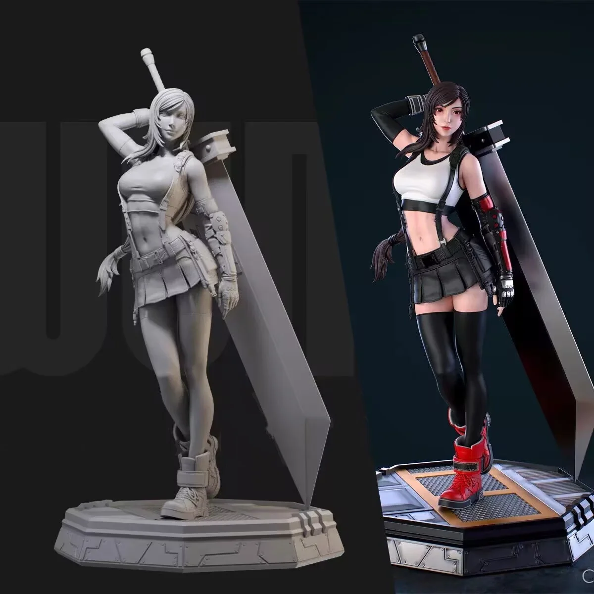 1/24 Scale Resin Figures Tifa carrying a broadsword Assemble Model Kit Unassembled and Unpainted 3D Statue toy
1/24 Scale Resin Figures Tifa carrying a broadsword Assemble Model Kit Unassembled and Unpainted 3D Statue toy