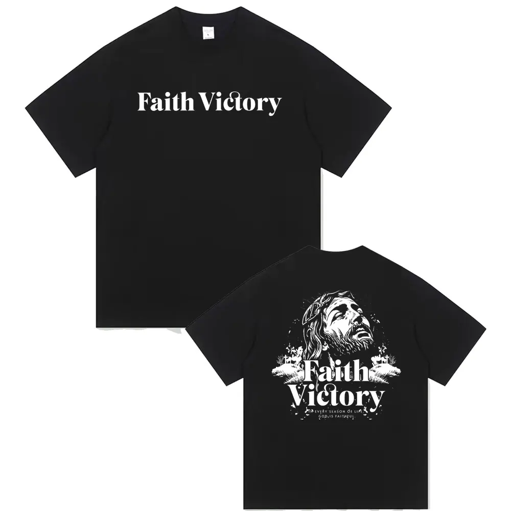 Christian Religious Jesus Faith Victory Tshirt Men Women Hip Hop Oversized Streetwear Male Fashion Vintage Casual Short Sleeve
Christian Religious Jesus Faith Victory Tshirt Men Women Hip Hop Oversized Streetwear Male Fashion Vintage Casual Short Sleeve