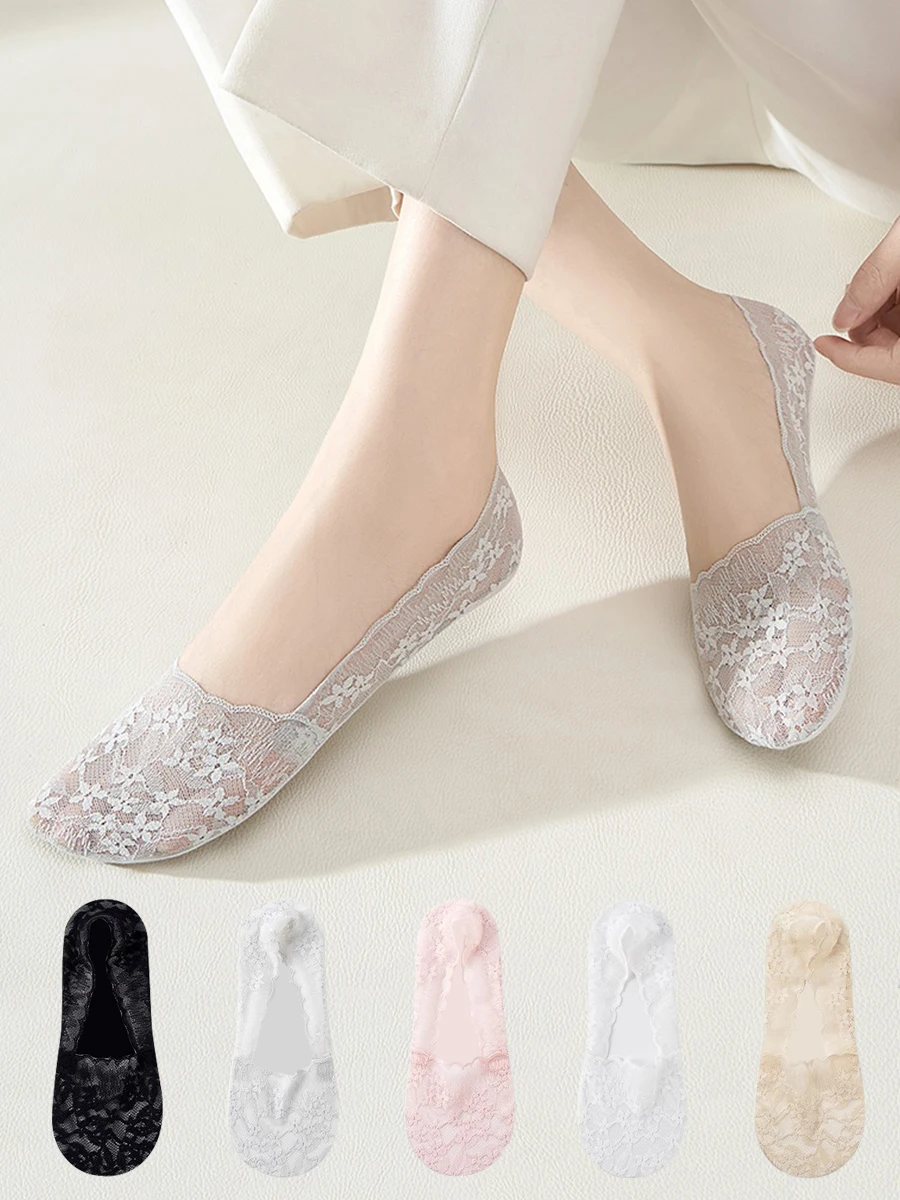5 пар летних сетчатых дышащих силиконовых противоскользящих и кружевных носков с маленьким цветком, которые не заставят
5 пар летних сетчатых дышащих силиконовых противоскользящих и кружевных носков с маленьким цветком, которые не заставят
