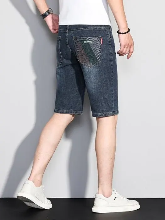 Slim Fit Jeans Shorts Men's Summer Thin Casual Versatile Embroidered Five-Quarter Pants Straight Leg Trendy Breathable Comfor...
Slim Fit Jeans Shorts Men's Summer Thin Casual Versatile Embroidered Five-Quarter Pants Straight Leg Trendy Breathable Comfor...