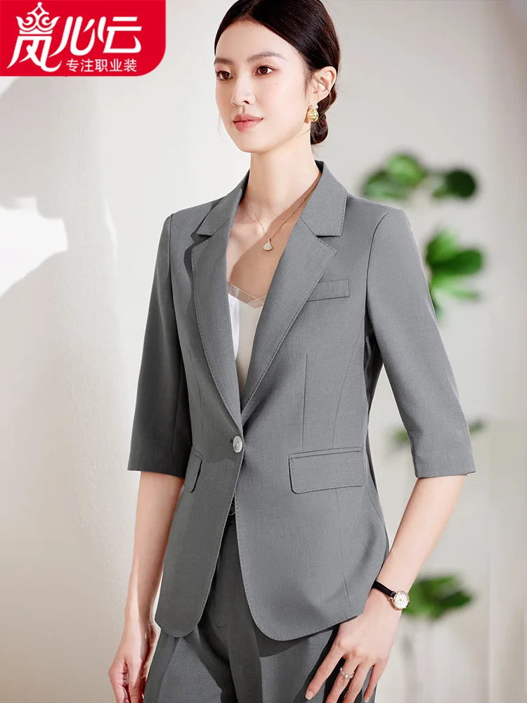 Business Suit Women's Summer Thin High-Grade Pink Small Half Sleeve Casual Fashion Tops24919
Business Suit Women's Summer Thin High-Grade Pink Small Half Sleeve Casual Fashion Tops24919