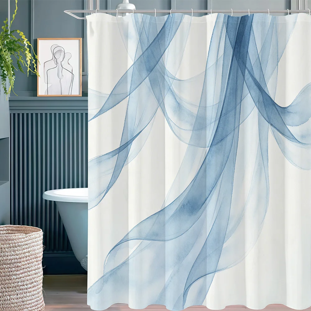Luxurious Abstract Blue Watercolor Flowing Shower Curtain Waterproof Bathroom Decor Modern Home Bathroom Accessory Curtain
Luxurious Abstract Blue Watercolor Flowing Shower Curtain Waterproof Bathroom Decor Modern Home Bathroom Accessory Curtain