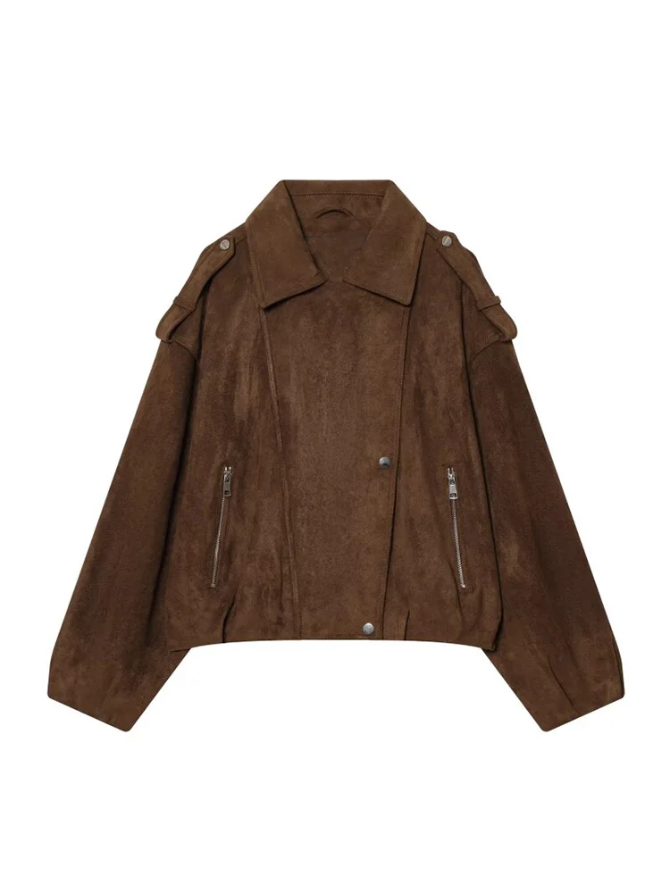 2026 Women Autumn Loose Jackets Coats Fashion Solid Zipper Female Elegant Street biker jacket Outerwear Clothing
2026 Women Autumn Loose Jackets Coats Fashion Solid Zipper Female Elegant Street biker jacket Outerwear Clothing
