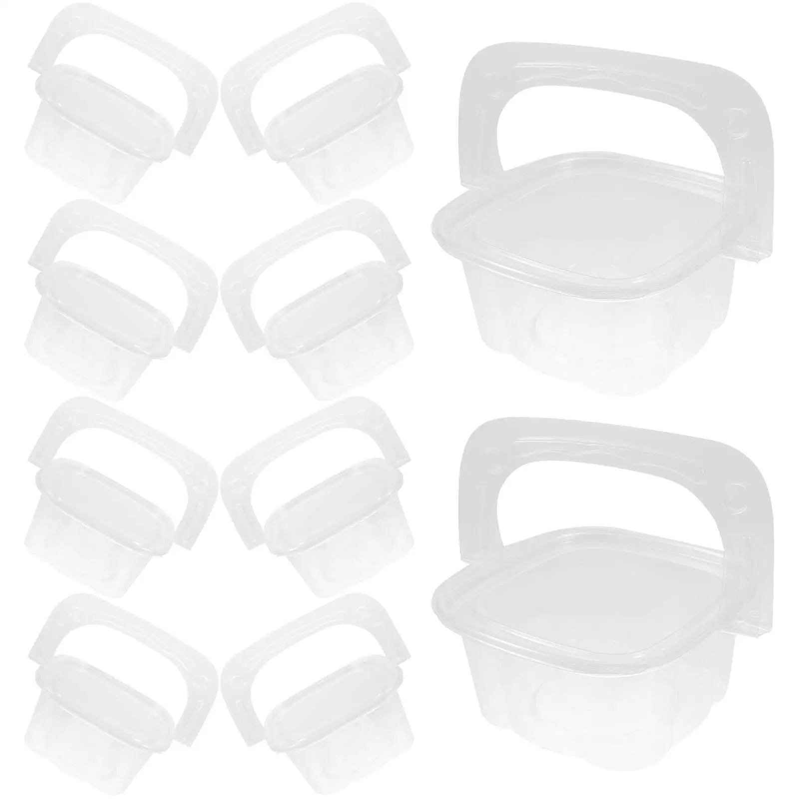 10 Pcs Cake Box Small Clear Dessert Containers Portable Handle PET Party Favor Boxes Cookie Container Cake Storage
10 Pcs Cake Box Small Clear Dessert Containers Portable Handle PET Party Favor Boxes Cookie Container Cake Storage