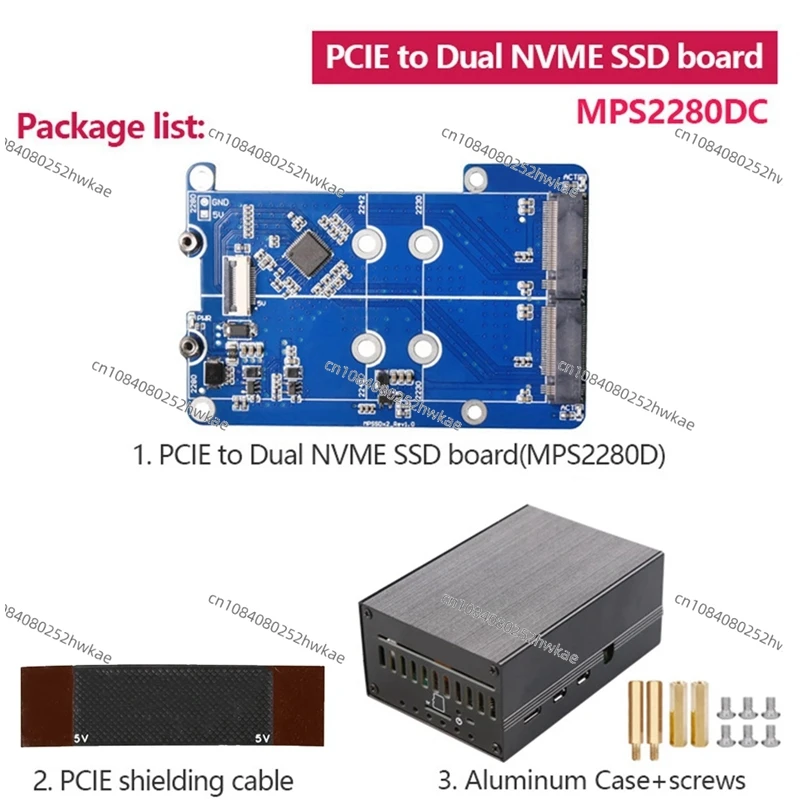 MPS2280D + чехол для Raspberry Pi 5, PCIE-M,2 Dual NVME SSD HAT, поддержка 2280/2242/2230, запасные части для SSD, аксессуары
MPS2280D + чехол для Raspberry Pi 5, PCIE-M,2 Dual NVME SSD HAT, поддержка 2280/2242/2230, запасные части для SSD, аксессуары